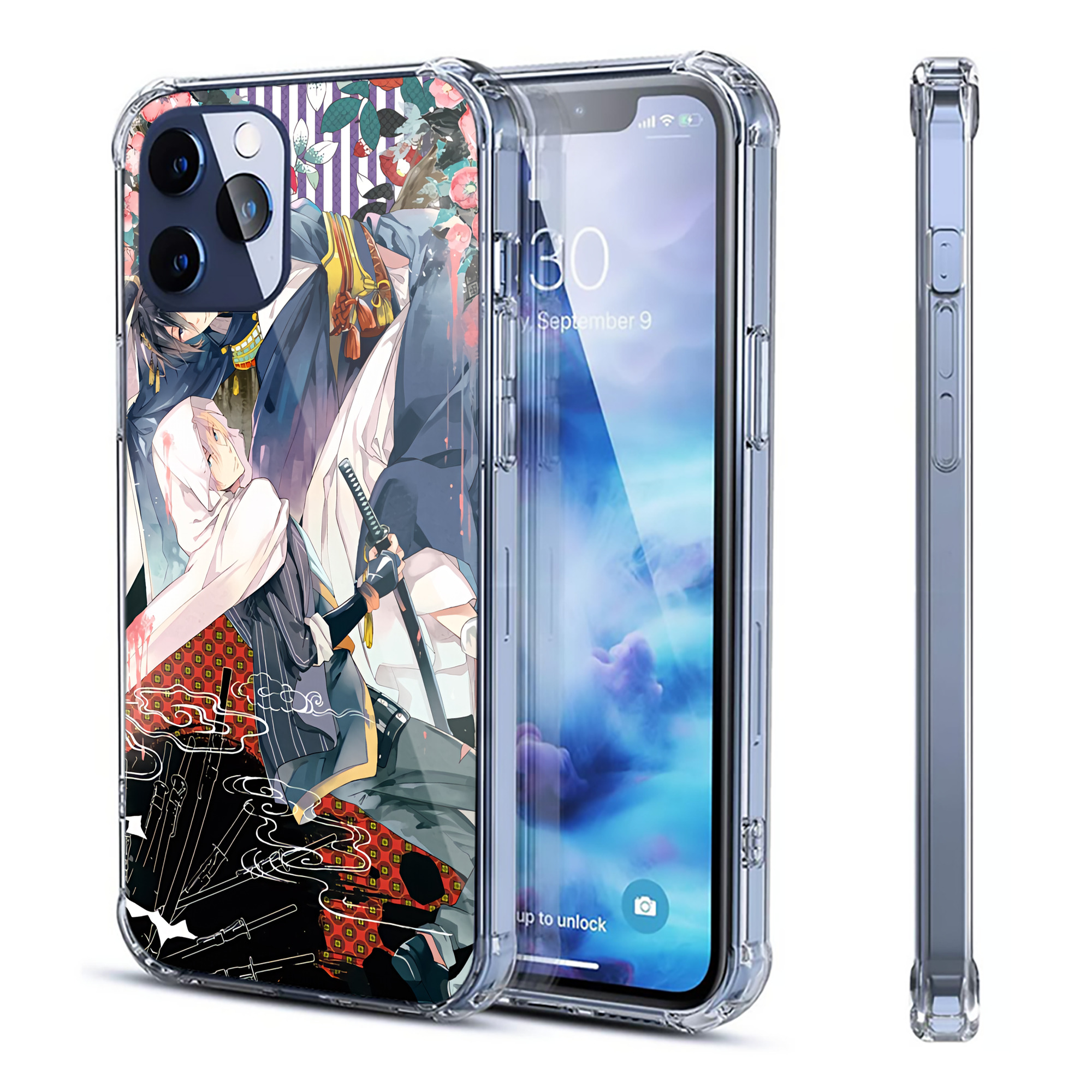 （画像用） 刀剣乱舞 Touken Ranbu 【iPhone 12シリーズ対応】透明スマホケース（クリアソフトケース）